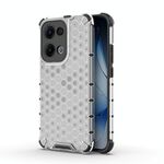 Per OPPO Reno13 5G Custodia antiurto a nido d'ape globale per telefono (bianco)
