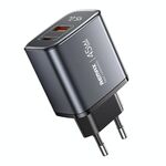 Caricabatterie rapido REMAX U2-AC 45W USB e Type-C GaN con display digitale, specifiche: spina UE
