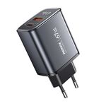 Caricabatterie rapido REMAX U2-AC 67W USB e Type-C GaN con display digitale, specifiche: spina UE