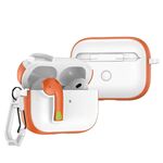Per AirPods Pro 2 Custodia protettiva per auricolari con blocco colorato (arancione)