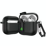 Per AirPods 4 Custodia protettiva per auricolari con blocco colorato (nero)