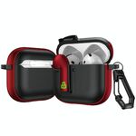 Per AirPods 4 Custodia protettiva per auricolari con blocco colorato (rosso)