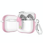 Per AirPods 4 Custodia protettiva per auricolari con blocco colorato (rosa)