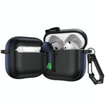 Per AirPods 4 Custodia protettiva per auricolari con blocco colorato (blu navy)