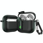 Per AirPods 4 Custodia protettiva per auricolari con blocco colorato (verde militare)