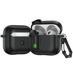 Per AirPods 3 Custodia protettiva per auricolari con blocco colorato (nero)