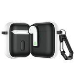 Per AirPods 2 Custodia protettiva per auricolari con blocco colorato (bianco)