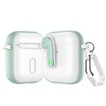 Per AirPods 2 Custodia protettiva per auricolari con blocco colorato (verde)