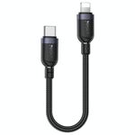 Cavo dati in lega di alluminio Yesido CA187 27W tipo C a 8 pin, lunghezza: 0,3 m (nero)