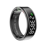 R11 TAGLIA 8 Smart Ring, supporta la frequenza cardiaca / ossigeno nel sangue / sonno / modalità sportive multiple (nero)