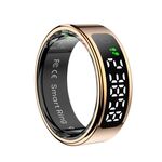 R11 TAGLIA 11 Anello intelligente, supporta la frequenza cardiaca / ossigeno nel sangue / sonno / modalità sportive multiple (oro)