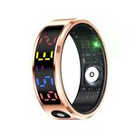 R12 TAGLIA 8 Smart Ring, supporta la frequenza cardiaca / ossigeno nel sangue / sonno / modalità sportive multiple (oro)