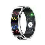 R12 TAGLIA 12 Smart Ring, supporta la frequenza cardiaca / ossigeno nel sangue / sonno / modalità sportive multiple (argento)