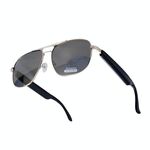 Occhiali intelligenti GS02, supporto assistente vocale / chiamata Bluetooth / controllo remoto della fotografia (argento)