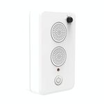 Repellente per uccelli e animali ad ultrasuoni per porte e finestre ricaricabile tramite USB (bianco)