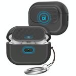 Per AirPods Pro / Pro 2 AhaStyle JY17 Custodia protettiva in silicone con serratura (nero)
