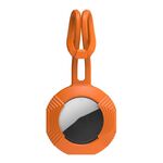 Per AirTag AhaStyle PT164 Custodia protettiva in silicone Custodia per zaino con ciondolo con tracker fisso e facile da trasportare (arancione)