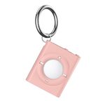 Per AirTag Locator MP3 Style Custodia protettiva con portachiavi (rosa)