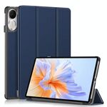 Custodia per tablet in pelle a 3 pieghe Custer Pure Color per Honor Pad V9 11.5 (blu scuro)