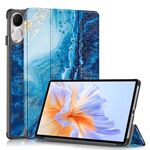 Custodia per tablet in pelle a 3 pieghe dipinta a Custer per Honor Pad V9 11.5 (onda)