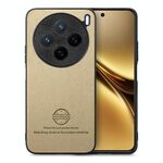 Per vivo X200 Twill Fabric Leather Skin Back Custodia per telefono (cachi)
