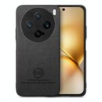 Per vivo X200 Pro mini Twill Fabric Leather Skin Back Custodia per telefono (Nero)