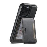 Per iPhone 14 Pro Suteni M3 Card Bag MagSafe Custodia per telefono in pelle di vacchetta (nero)