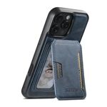 Per iPhone 14 Pro Suteni M3 Card Bag MagSafe Custodia per telefono in pelle di vacchetta (blu)