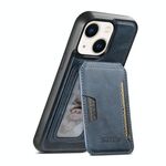 Per iPhone 13 Suteni M3 Card Bag MagSafe Custodia per telefono in pelle di vacchetta (blu)
