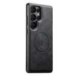Per Samsung Galaxy S22 Ultra 5G Suteni G5 Custodia magnetica in pelle di vacchetta per telefono (nero)
