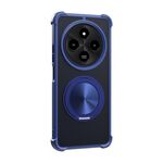 Per Redmi 14C 4G CD Texture 360 ​​gradi supporto girevole MagSafe custodia per telefono (blu)