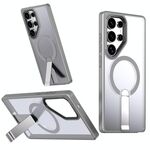 Per Samsung Galaxy S22 Ultra 5G Star Shine Series TPU + PC MagSafe Custodia per telefono con supporto pieghevole (grigio)