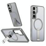 Per Samsung Galaxy S23 FE 5G Star Shine Series TPU + PC MagSafe Custodia per telefono con supporto pieghevole (grigio)
