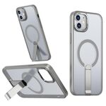 Per iPhone 12 mini Star Shine Series TPU + PC MagSafe Custodia per telefono con supporto pieghevole (grigio)