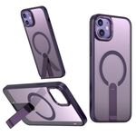 Per iPhone 12 mini Star Shine Series TPU + PC MagSafe Custodia per telefono con supporto pieghevole (viola)