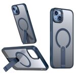 Per iPhone 13 mini Star Shine Series TPU + PC MagSafe Custodia per telefono con supporto pieghevole (blu navy)
