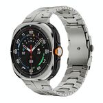 Per Samsung Galaxy Watch Ultra 47mm cinturino in lega di titanio con fibbia di sicurezza in metallo (colore titanio)