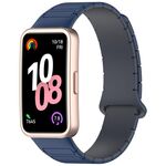 Per Huawei Watch Band 10/10 NFC Cinturino magnetico in silicone a forma di I (blu grigio)