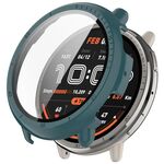 Per Amazfit Active 2 A2437 Custodia protettiva per orologio PC integrata con pellicola temperata (verde pino)