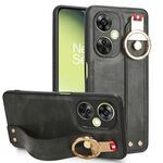 Per OnePlus Nord CE3 / CE3 Lite / N30 Custodia posteriore in pelle con cinturino per telefono (verde)