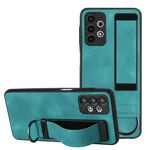 Per Samsung Galaxy A32 5G Custodia per telefono posteriore in pelle con supporto per cinturino (verde)