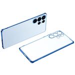 Per Samsung Galaxy S23 Ultra 5G SULADA Custodia per telefono in TPU satinato galvanico (blu)