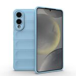 Per Samsung Galaxy S25 Edge 5G Magic Shield TPU + custodia in flanella per telefono (azzurro chiaro)