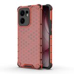 Per OPPO Reno13 F 5G Custodia antiurto a nido d'ape globale per telefono (rosso)