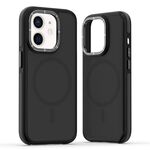 Per iPhone 11 Custodia per telefono MagSafe Dual-Color Skin Feel (Nero)