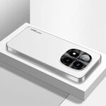 Per Redmi Note 14 Pro+ 5G AG Custodia per telefono in acrilico galvanico satinato (argento bianco)