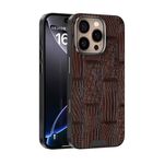 Per iPhone 16 Pro ABEEL Beast Pattern 6D Micro-Embossed MagSafe Custodia per telefono in vera pelle (marrone)