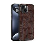 Per iPhone 13 ABEEL Beast Pattern 6D Micro-Embossed MagSafe Custodia per telefono in vera pelle (marrone)