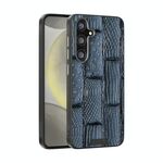 Per Samsung Galaxy S24 5G ABEEL Beast Pattern 6D Micro-Embossed MagSafe Custodia per telefono in vera pelle (blu)