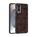 Per Samsung Galaxy S25 Edge 5G ABEEL Beast Pattern 6D Micro-Embossed MagSafe Custodia per telefono in vera pelle (marrone)